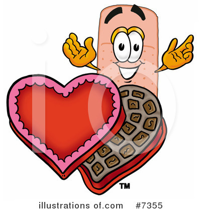 Royalty-Free (RF) Bandaid Clipart Illustration by Mascot Junction - Stock Sample #7355