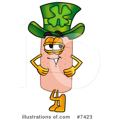 Royalty-Free (RF) Bandaid Clipart Illustration by Mascot Junction - Stock Sample #7423