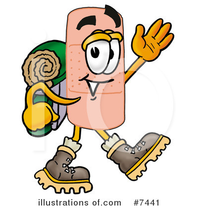 Royalty-Free (RF) Bandaid Clipart Illustration by Mascot Junction - Stock Sample #7441