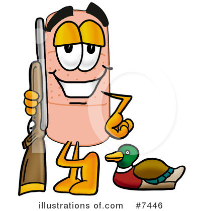 Royalty-Free (RF) Bandaid Clipart Illustration by Mascot Junction - Stock Sample #7446