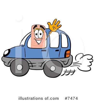 Royalty-Free (RF) Bandaid Clipart Illustration by Mascot Junction - Stock Sample #7474
