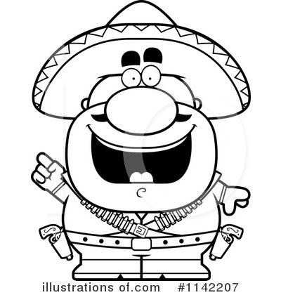 Royalty-Free (RF) Bandito Clipart Illustration by Cory Thoman - Stock Sample #1142207