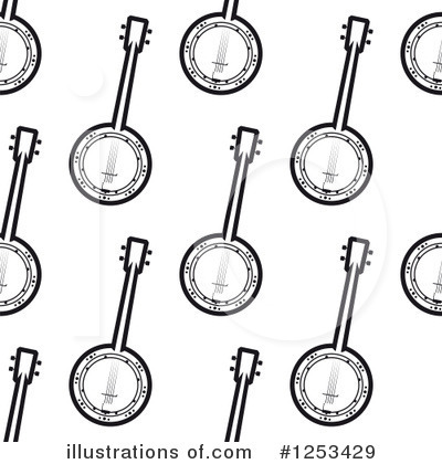 Royalty-Free (RF) Banjo Clipart Illustration by Vector Tradition SM - Stock Sample #1253429