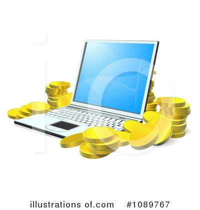 Laptop Clipart #1089767 by AtStockIllustration