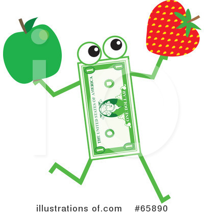 Royalty-Free (RF) Banknote Character Clipart Illustration by Prawny - Stock Sample #65890