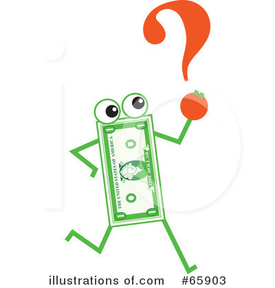 Royalty-Free (RF) Banknote Character Clipart Illustration by Prawny - Stock Sample #65903