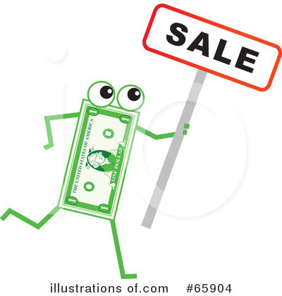 Royalty-Free (RF) Banknote Character Clipart Illustration by Prawny - Stock Sample #65904
