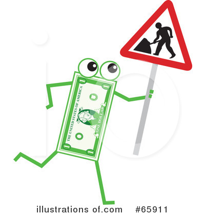 Royalty-Free (RF) Banknote Character Clipart Illustration by Prawny - Stock Sample #65911
