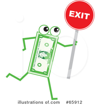 Royalty-Free (RF) Banknote Character Clipart Illustration by Prawny - Stock Sample #65912