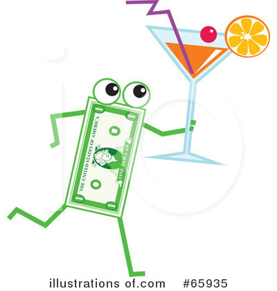 Royalty-Free (RF) Banknote Character Clipart Illustration by Prawny - Stock Sample #65935