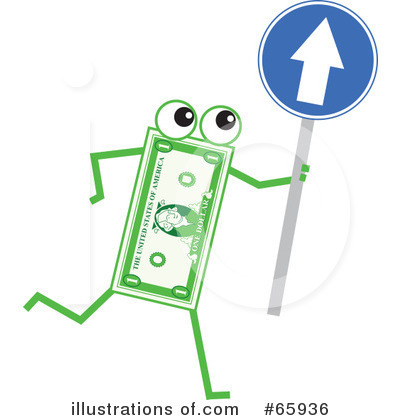 Royalty-Free (RF) Banknote Character Clipart Illustration by Prawny - Stock Sample #65936