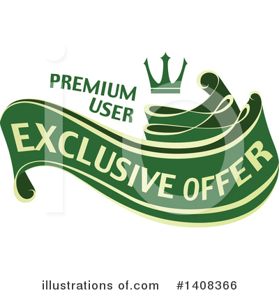 Royalty-Free (RF) Banner Clipart Illustration by dero - Stock Sample #1408366