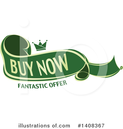 Royalty-Free (RF) Banner Clipart Illustration by dero - Stock Sample #1408367