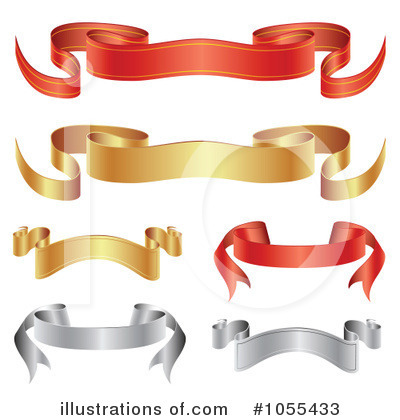Ribbon Banners Clipart #1055433 by vectorace