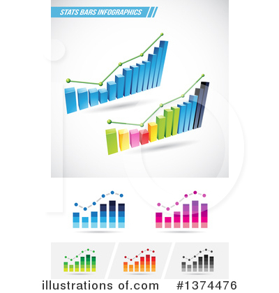 Royalty-Free (RF) Bar Graph Clipart Illustration by cidepix - Stock Sample #1374476