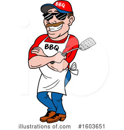 Royalty-Free (RF) Barbecue Clipart Illustration by LaffToon - Stock Sample #1603651