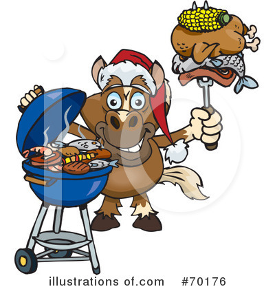 Royalty-Free (RF) Barbecue Clipart Illustration by Dennis Holmes Designs - Stock Sample #70176