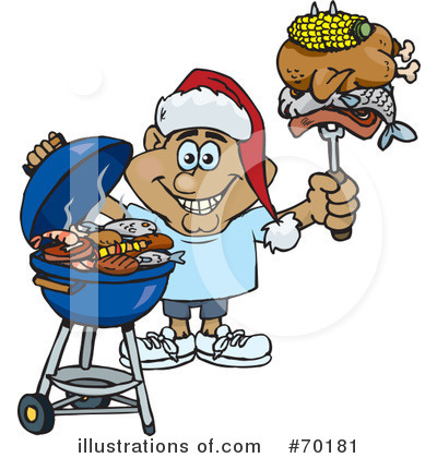 Royalty-Free (RF) Barbecue Clipart Illustration by Dennis Holmes Designs - Stock Sample #70181