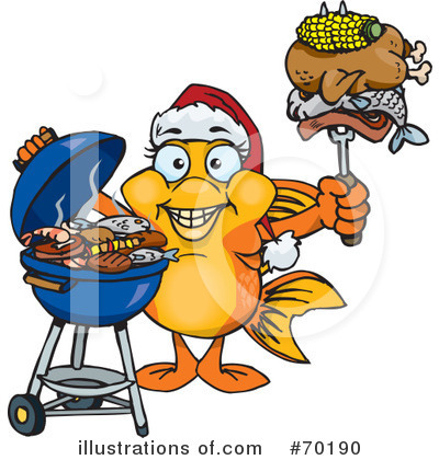 Royalty-Free (RF) Barbecue Clipart Illustration by Dennis Holmes Designs - Stock Sample #70190