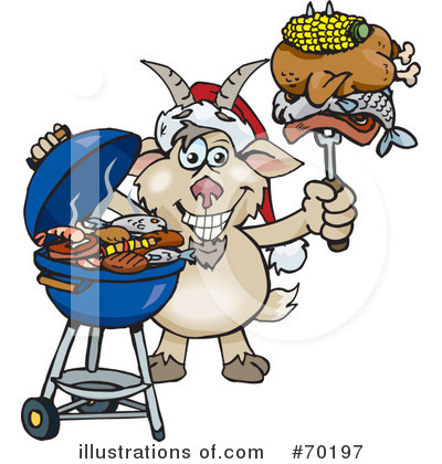 Royalty-Free (RF) Barbecue Clipart Illustration by Dennis Holmes Designs - Stock Sample #70197