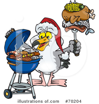 Royalty-Free (RF) Barbecue Clipart Illustration by Dennis Holmes Designs - Stock Sample #70204
