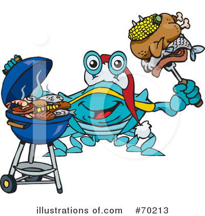 Royalty-Free (RF) Barbecue Clipart Illustration by Dennis Holmes Designs - Stock Sample #70213
