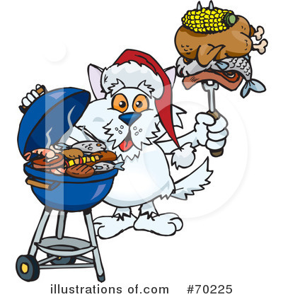 Royalty-Free (RF) Barbecue Clipart Illustration by Dennis Holmes Designs - Stock Sample #70225