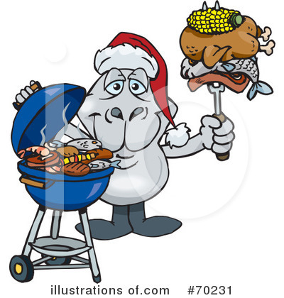 Royalty-Free (RF) Barbecue Clipart Illustration by Dennis Holmes Designs - Stock Sample #70231
