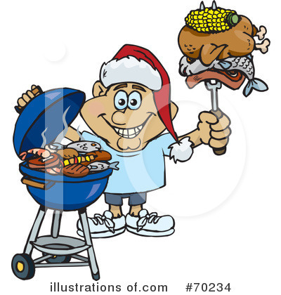 Royalty-Free (RF) Barbecue Clipart Illustration by Dennis Holmes Designs - Stock Sample #70234