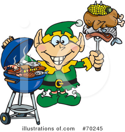 Royalty-Free (RF) Barbecue Clipart Illustration by Dennis Holmes Designs - Stock Sample #70245