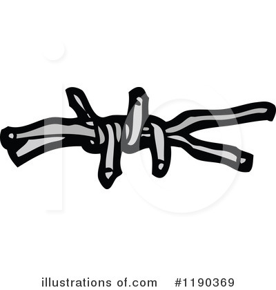 Royalty-Free (RF) Barbed Wire Clipart Illustration by lineartestpilot - Stock Sample #1190369