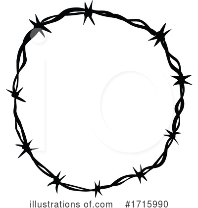 Royalty-Free (RF) Barbed Wire Clipart Illustration by patrimonio - Stock Sample #1715990