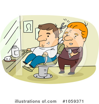 Royalty-Free (RF) Barber Clipart Illustration by BNP Design Studio - Stock Sample #1059371