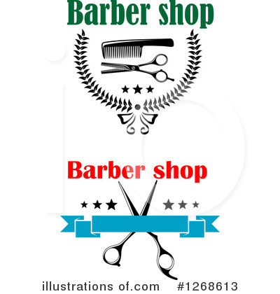 Royalty-Free (RF) Barber Clipart Illustration by Vector Tradition SM - Stock Sample #1268613
