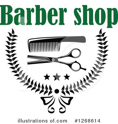 Royalty-Free (RF) Barber Clipart Illustration by Vector Tradition SM - Stock Sample #1268614