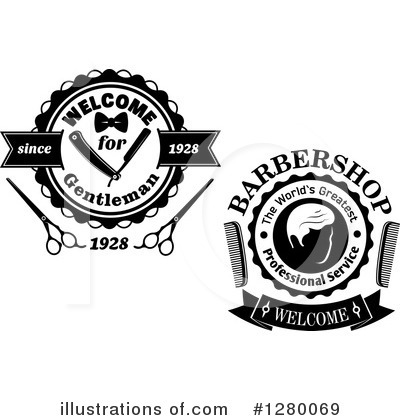 Royalty-Free (RF) Barber Clipart Illustration by Vector Tradition SM - Stock Sample #1280069