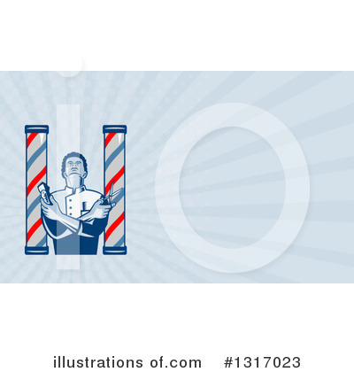 Royalty-Free (RF) Barber Clipart Illustration by patrimonio - Stock Sample #1317023