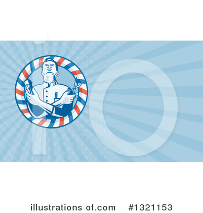 Royalty-Free (RF) Barber Clipart Illustration by patrimonio - Stock Sample #1321153
