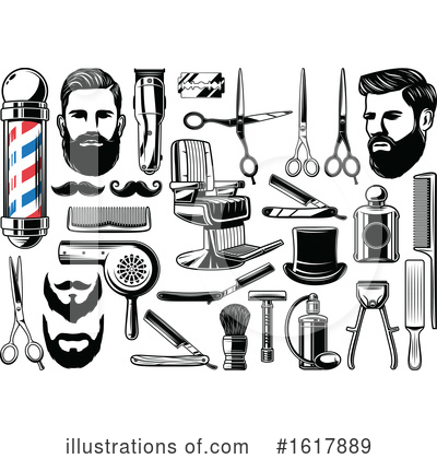 Royalty-Free (RF) Barber Clipart Illustration by Vector Tradition SM - Stock Sample #1617889