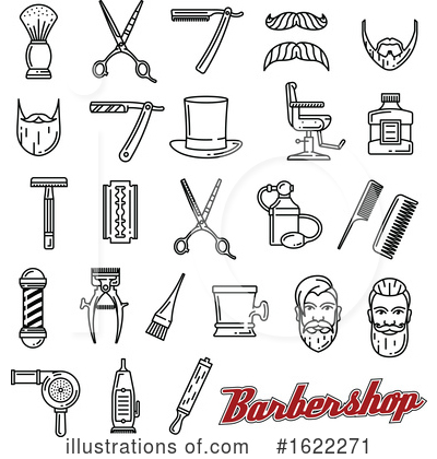 Barbershop Clipart #1622271 by Vector Tradition SM