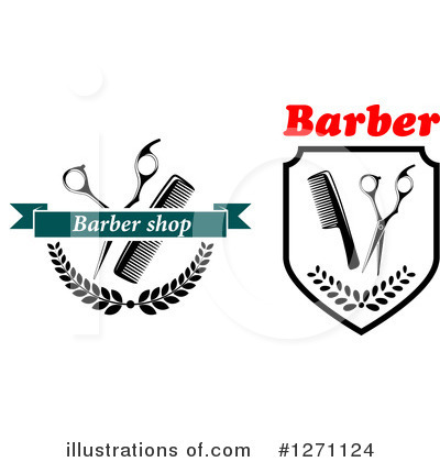 Royalty-Free (RF) Barber Shop Clipart Illustration by Vector Tradition SM - Stock Sample #1271124