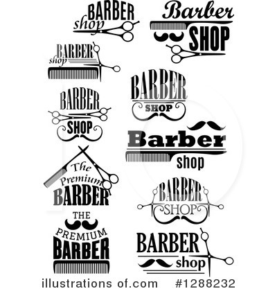 Royalty-Free (RF) Barber Shop Clipart Illustration by Vector Tradition SM - Stock Sample #1288232