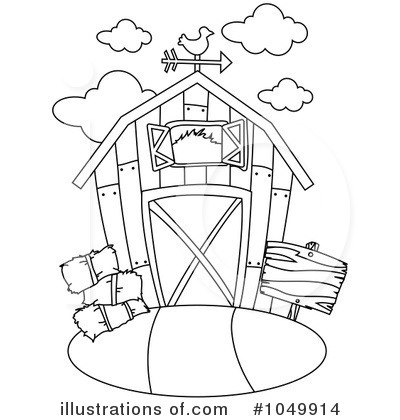 Royalty-Free (RF) Barn Clipart Illustration by BNP Design Studio - Stock Sample #1049914
