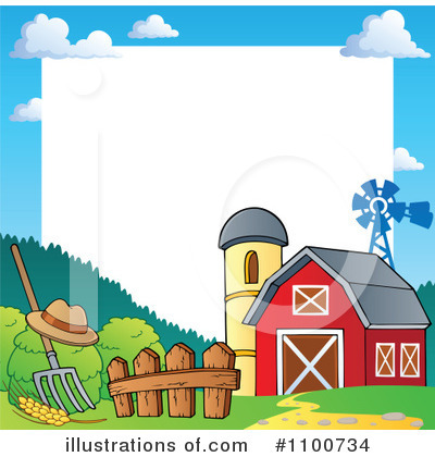 Royalty-Free (RF) Barn Clipart Illustration by visekart - Stock Sample #1100734