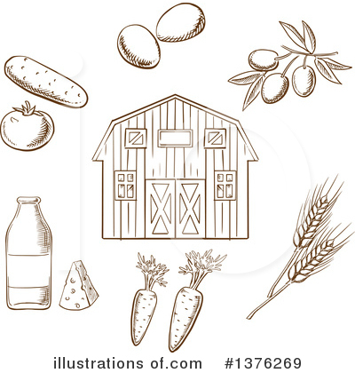 Royalty-Free (RF) Barn Clipart Illustration by Vector Tradition SM - Stock Sample #1376269