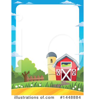 Royalty-Free (RF) Barn Clipart Illustration by visekart - Stock Sample #1448884