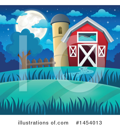 Royalty-Free (RF) Barn Clipart Illustration by visekart - Stock Sample #1454013