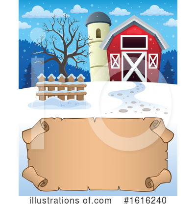 Royalty-Free (RF) Barn Clipart Illustration by visekart - Stock Sample #1616240