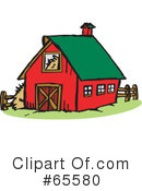 Barn Clipart #65580 by Dennis Holmes Designs