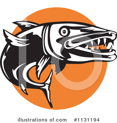 Royalty-Free (RF) Barracuda Clipart Illustration by patrimonio - Stock Sample #1131194